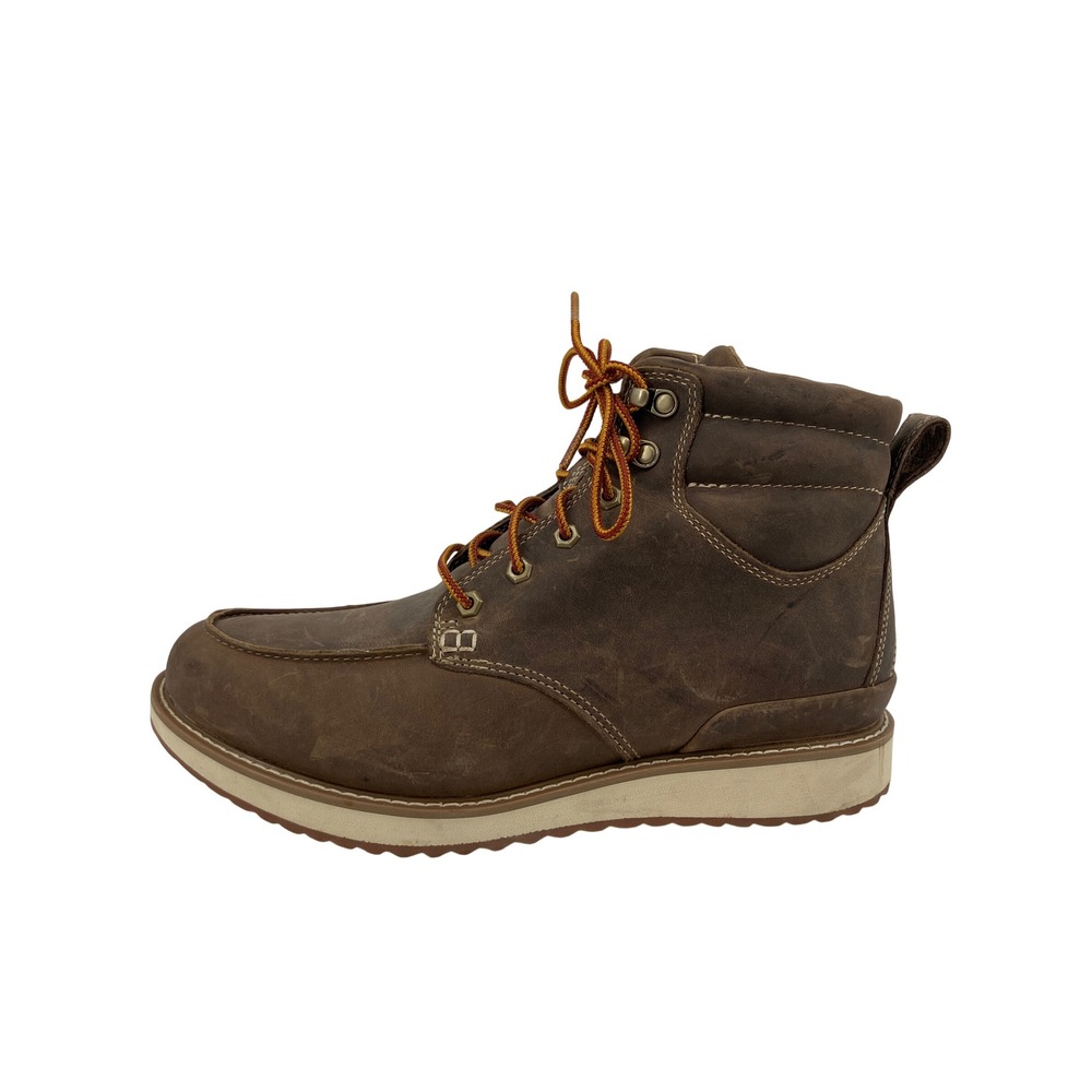 L.L. Bean Stonington Daily Boot Mens 10.5 Brown Excellent Moc Toe Leather 507137